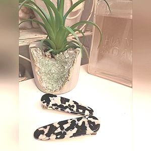 Fenna & Fei Waterdrop Alligator Clips Calico